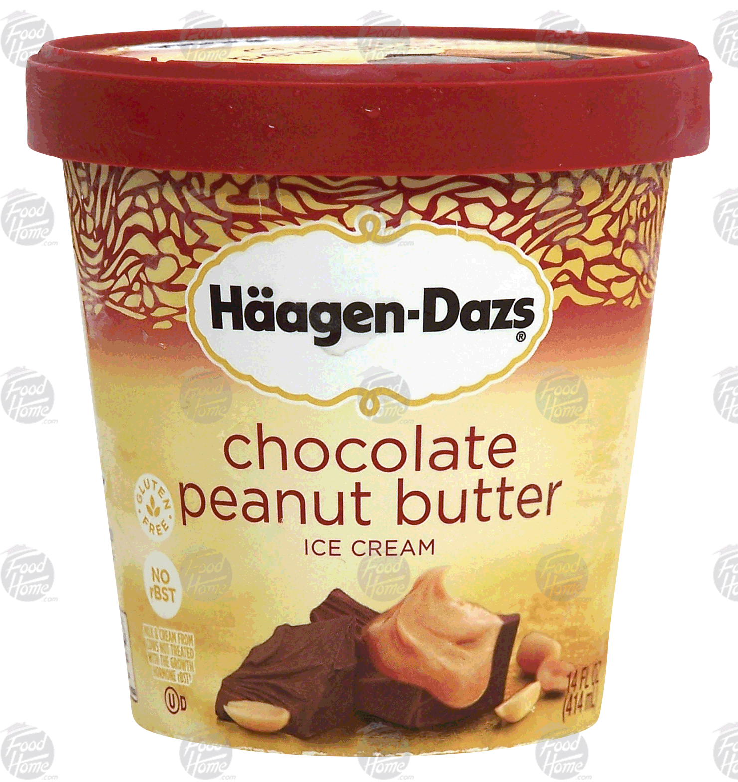 Haagen-Dazs  chocolate peanut butter, chocolate ice cream with peanut butter swirl Full-Size Picture